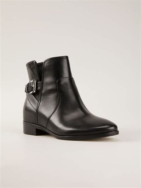 michael michael kors salem leather and logo ankle boot|Michael Kors outlet kara bootie.